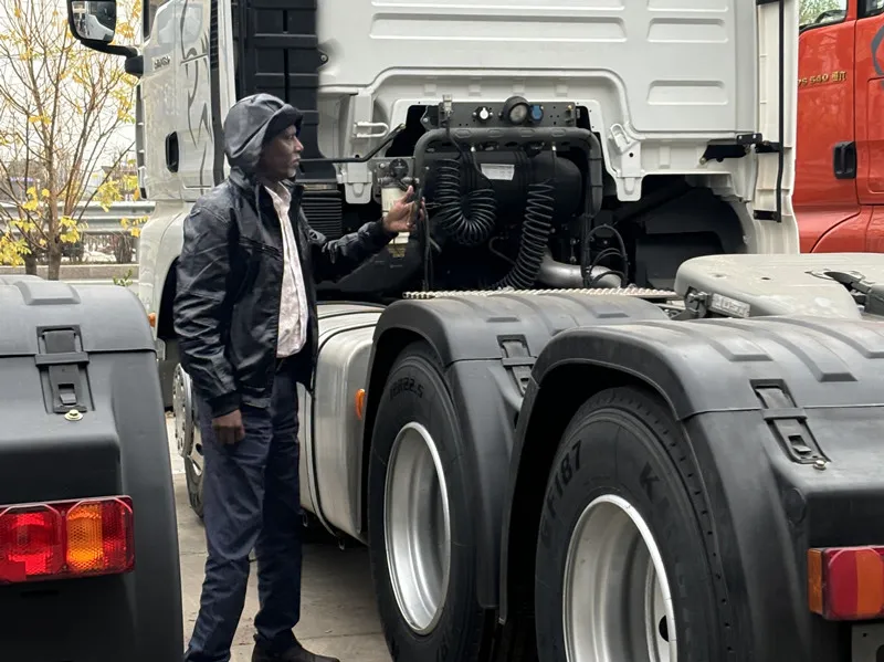 Keniaanse klanten kopen Luyi Brand gekoeld semi-oplegger gekoeld
