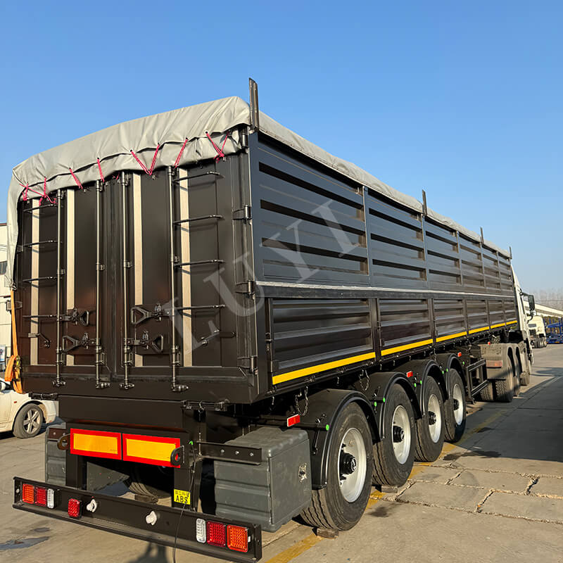 Nauwkeurig voldoen aan de vraag: Luyi 4-assige dumpoplegger van 80 ton gaat naar Guyana