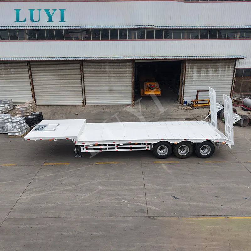 Beste diepladerontwerp voor het transport van zware graafmachines