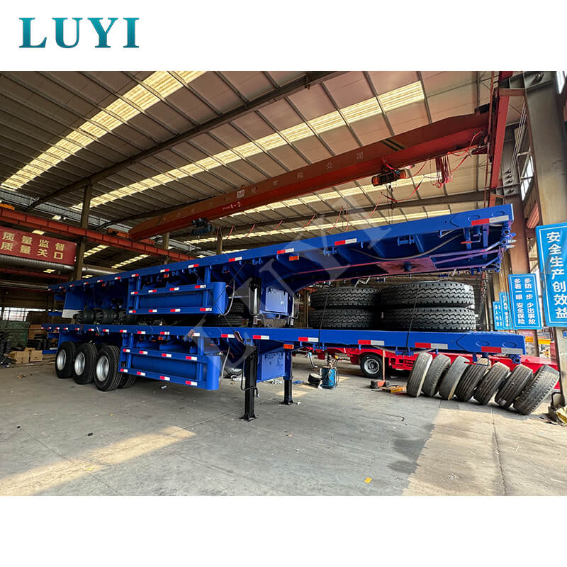 3-assige 4 voet 50 ton dieplader oplegger