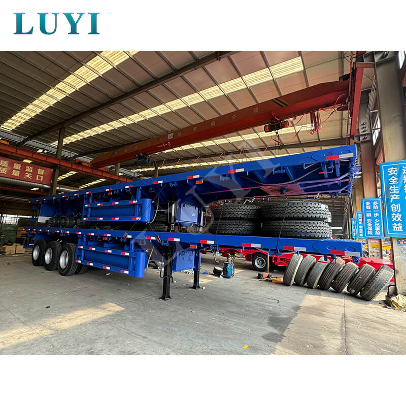 3-assige 4 voet 50 ton dieplader oplegger te koop