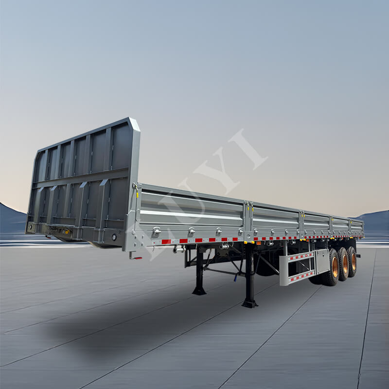 3-assige zijwandrongenoplegger van 60 ton