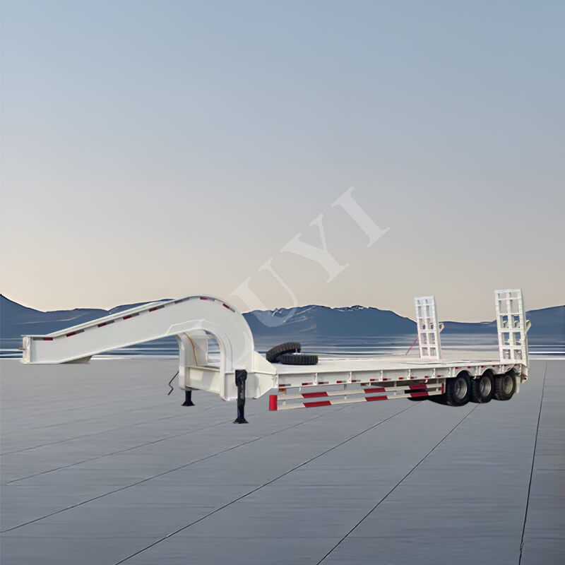 3-assige dieplader oplegger met BPW, 60-100 ton