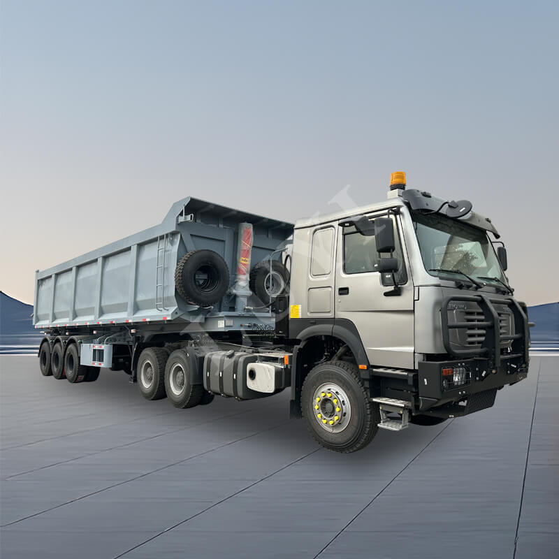 3 drie-assige U-vormige zijkiepwagen-vrachtaanhangwagen 3 drie-assige U-vormige zijkiepwagen-vrachtaanhangwagen