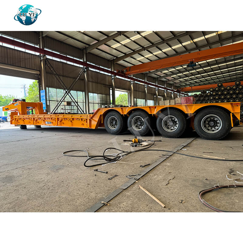 4-assige 100 ton dieplader met zwanenhalsoplegger 4-assige 100 ton dieplader met zwanenhalsoplegger