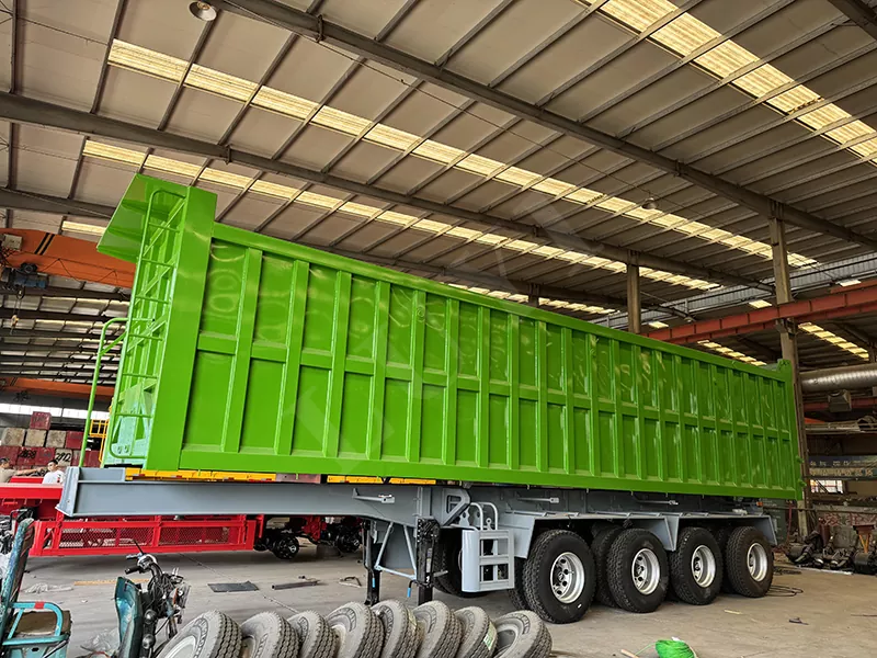 4-as achterste dump semi-oplegger