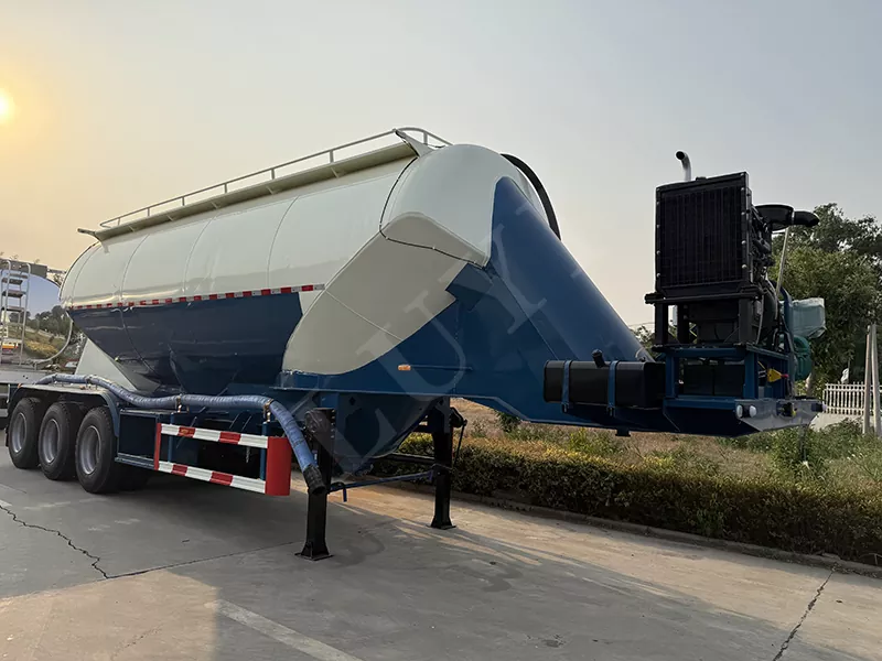 48 kubieke meter verticale poedertank semi-oplegger