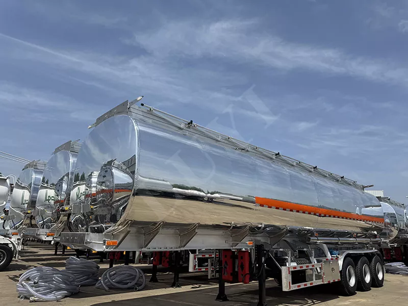 Alluminium legering 3-as vloeibaar tanker