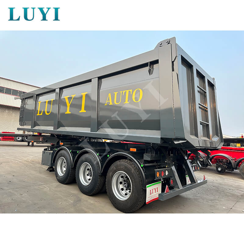 Hoogwaardige 3-assige achterkiphydraulische oplegger