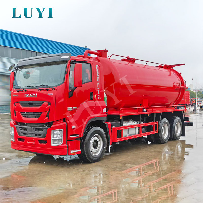 ISUZU GIGA 6×4 20CBM Rioolwaterzuigwagen voor gemeentelijke sanitaire voorzieningen en slibtransport