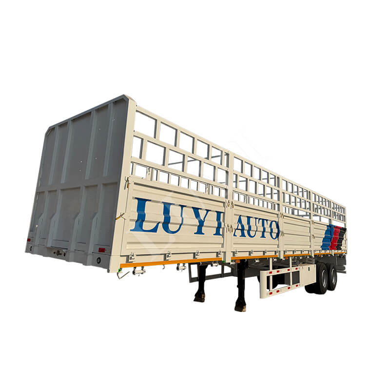 LUYI 30 ton 60 ton hoge hek oplegger te koop