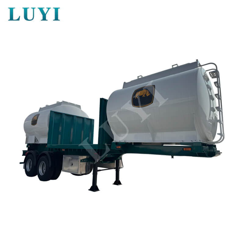 LUYI 40 ton 50 ton V-vormige bulkcementtankoplegger