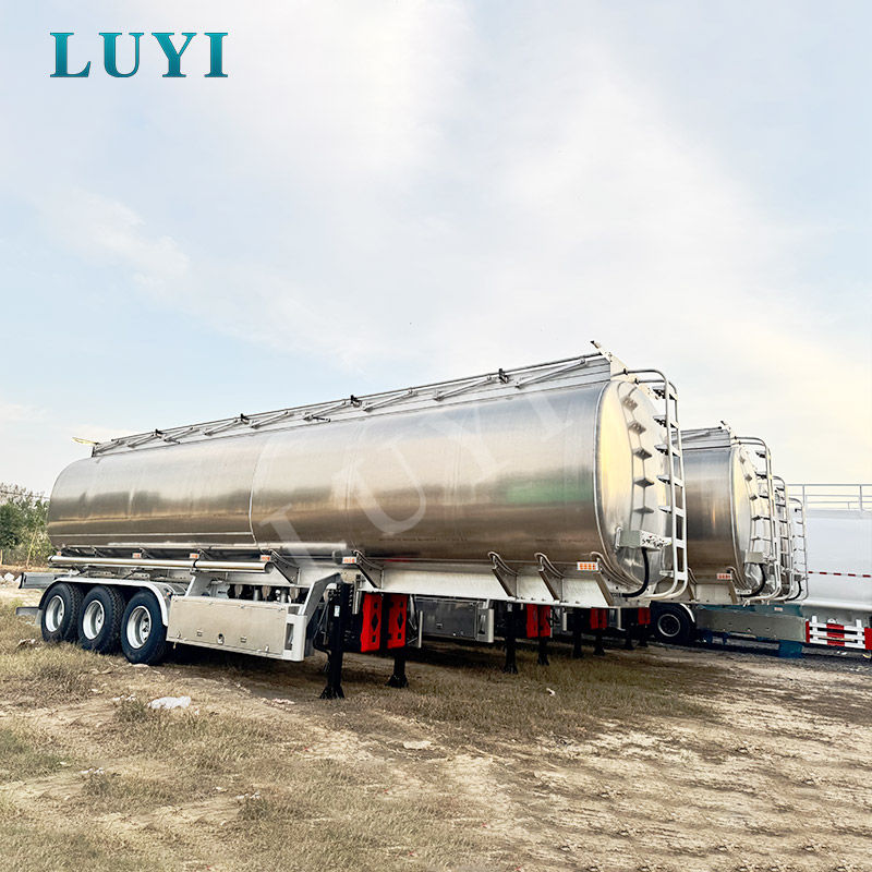 LUYI 48.000L aluminium brandstoftanker: vervoer meer, verdien meer, veilig.