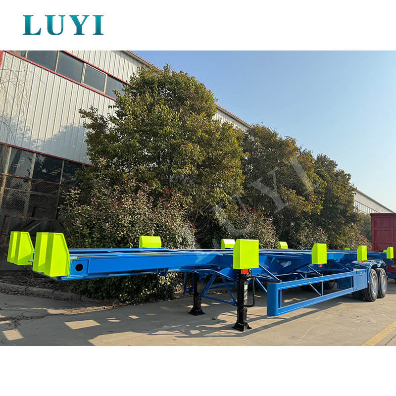 LUYI 60-tons Dock Container Transport skeletoplegger te koop