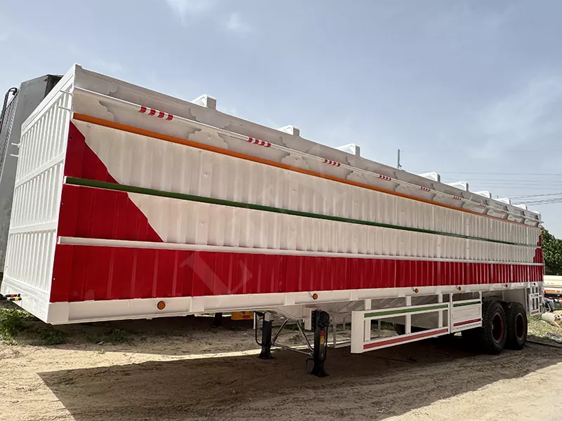 Populaire stijl flatbed semi-oplegger